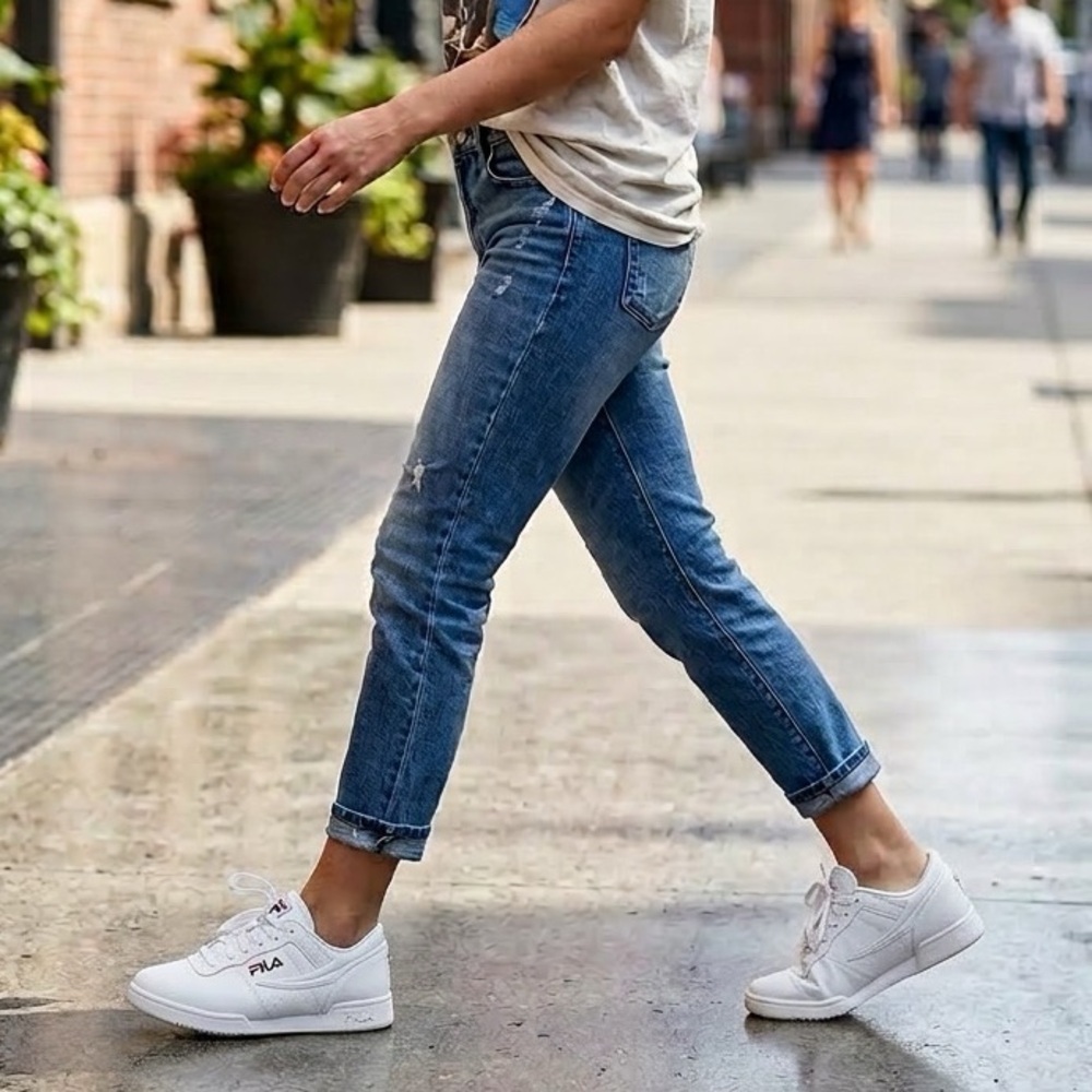 Women’s White Fila Sneakers